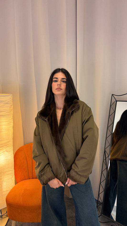 Bomber reversibile lato verdone