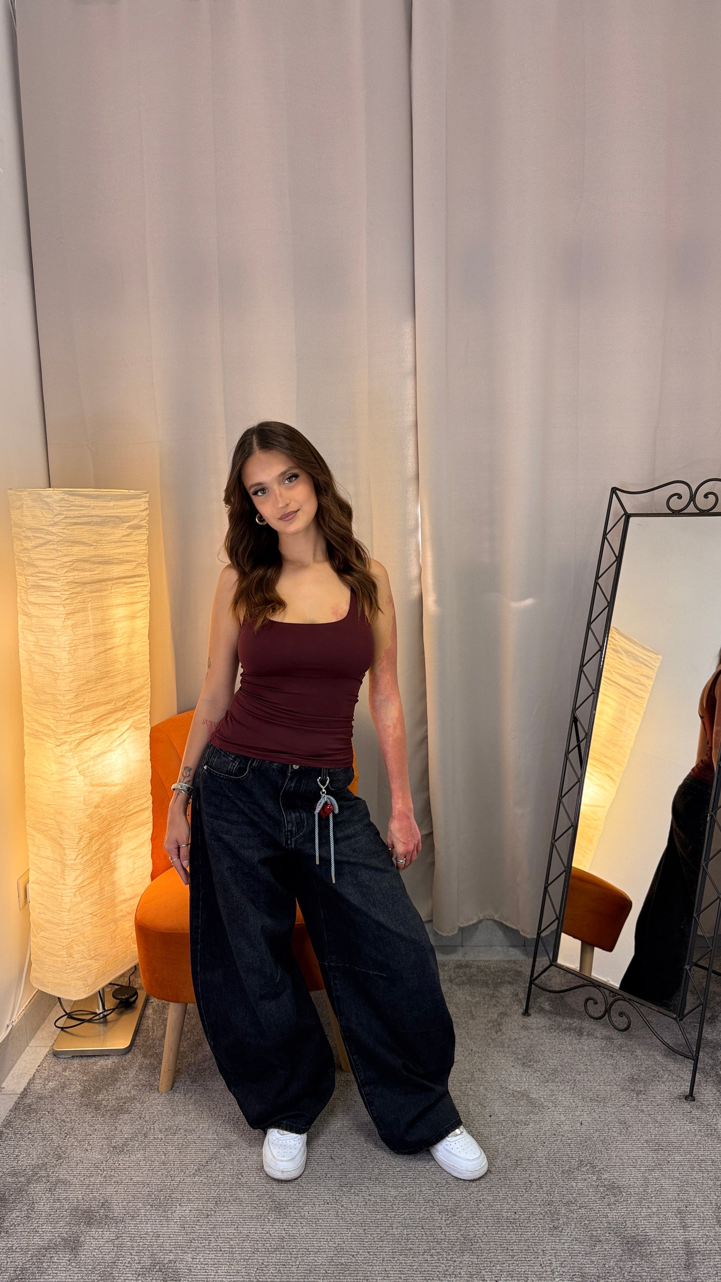 Jeans balloon lavaggio nero