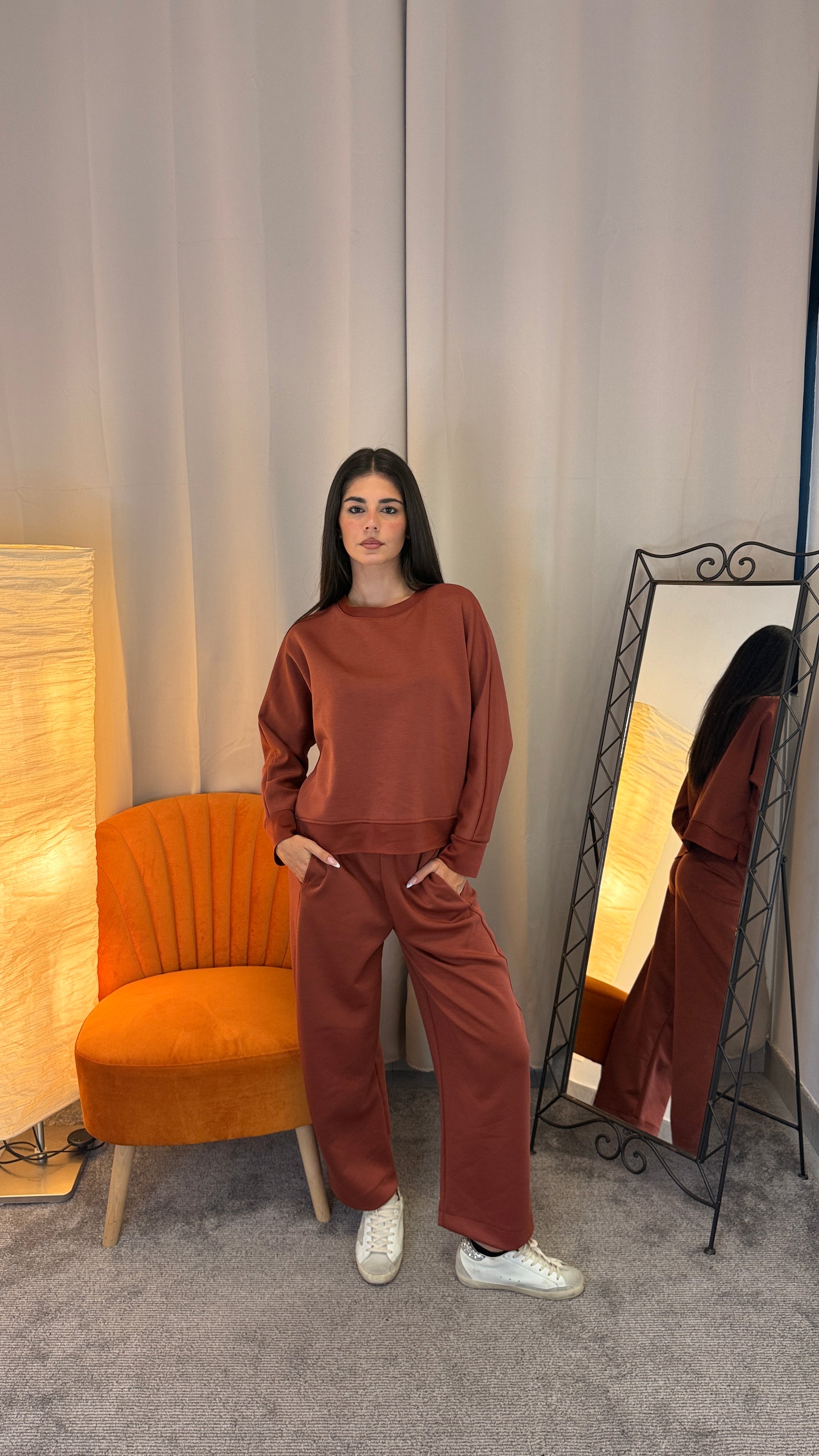 Tuta Mom-Fit colore panna